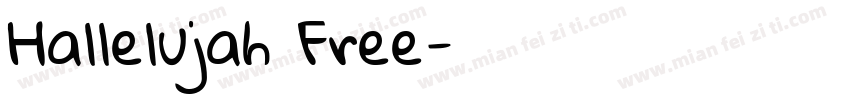 Hallelujah Free字体转换
